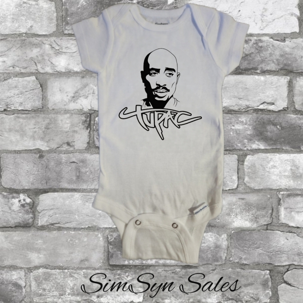 Tupac Shakur 2Pac Baby Onesie 0-3 Months Unisex One-Piece Bodysuit Brand New